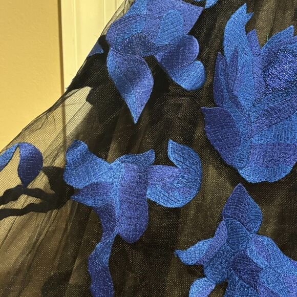 NWOT. $6490 OSCAR DE LA RENTA Embroidered Tulle Cocktail Dress Sz 4 - Picture 9 of 15